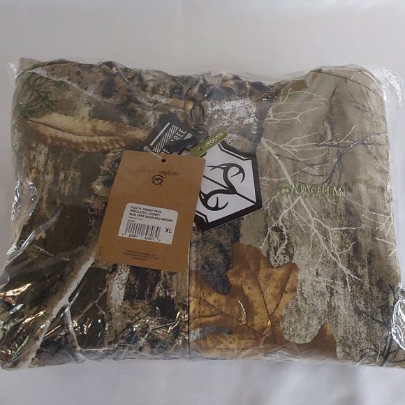 'MEG.OUTDOORS' HUNT-GEAR INSULATED HOODIE CAMO COAT 'REALTREE EDGE' FULL-ZIP - Picture 15 of 16